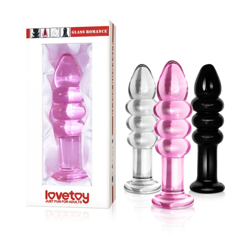 Anal Glass Dildo Pink Glass Romance - UABDSM