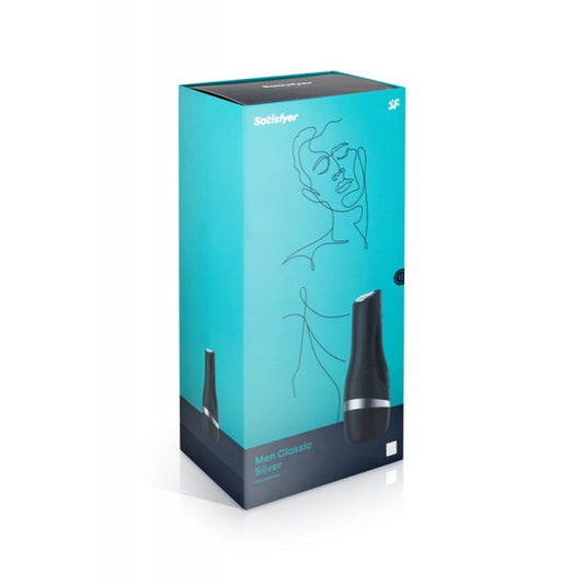 Men Classic Silver Satisfyer Masturbator - UABDSM