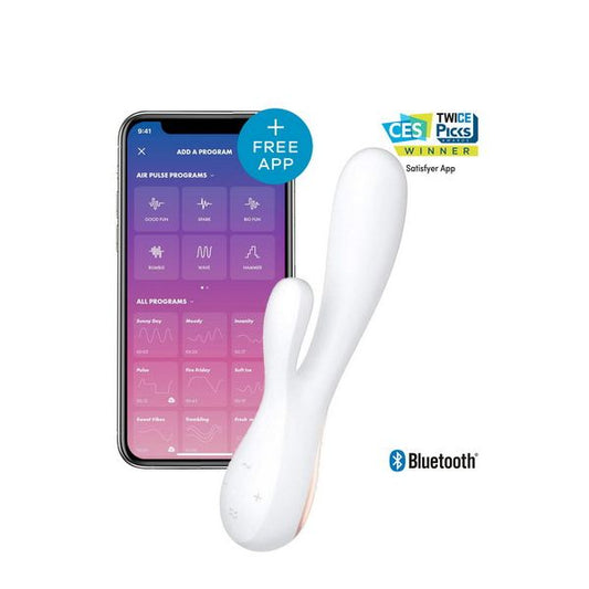 Satisfyer Rabbit Connected White Vibrator Satisfyer Rabbit Connected White Vibrator - UABDSM