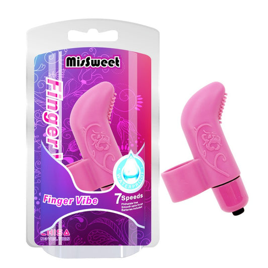 MisSweet Finger Vibe Pink Vibration Stimulator MisSweet Finger Vibe Pink Vibration Stimulator - UABDSM