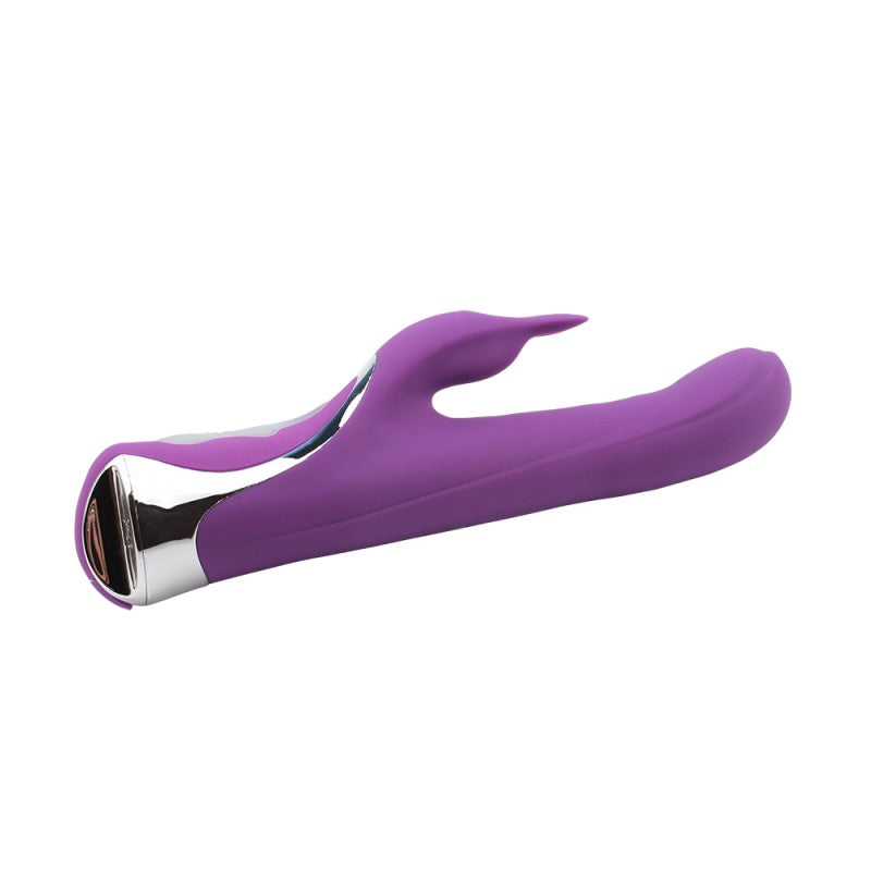 Vibrator With Clitoral Stimulator Missile Rabbit Purple - UABDSM
