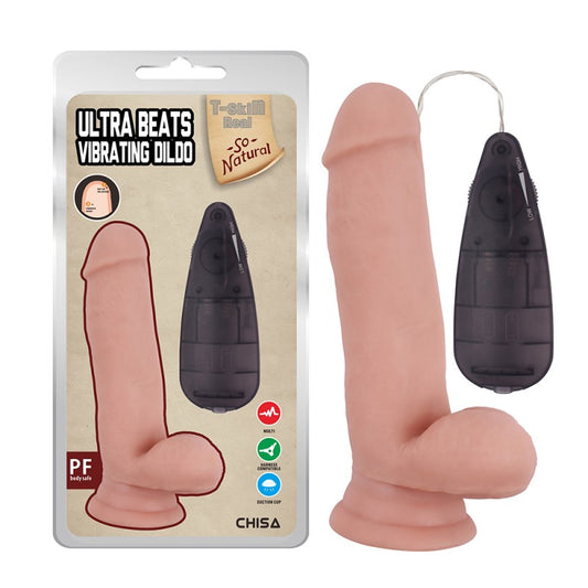 Nude Vibrator With Suction Cup And Remote Control Ultra Beats Vibrating Dildo Nude Vibrator With Suction Cup And Remote Control Ultra Beats Vibrating Dildo - UABDSM
