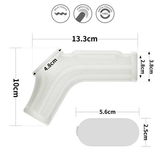 Vibrating Ridge Knights Ring With Scrotum Sleeve - UABDSM