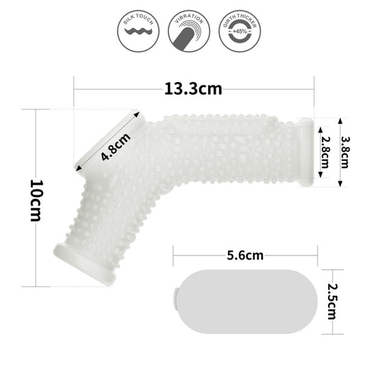 Vibrating Drip Knights Ring With Scrotum Sleeve - UABDSM