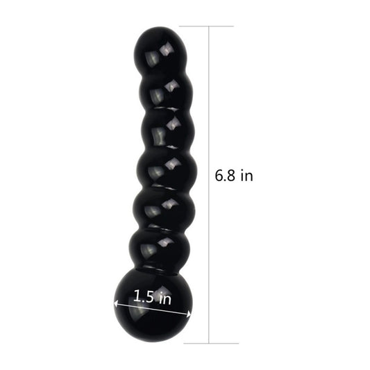 Dildo Glass Black Glass Romance - UABDSM
