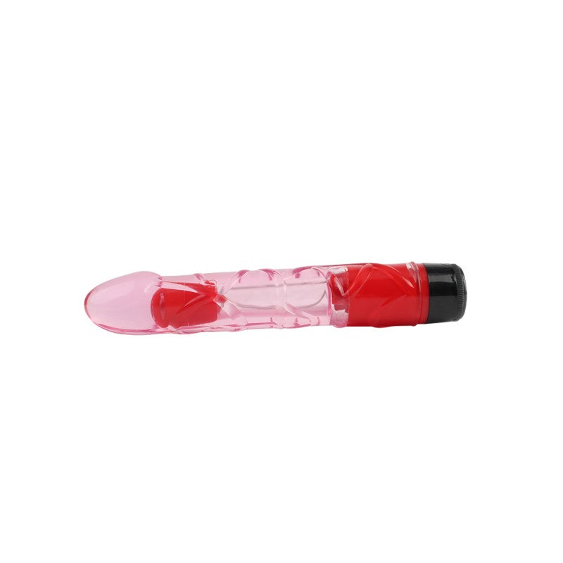 Vibrator Multispeed Transparent Realistic Vibe Pink 9 - UABDSM