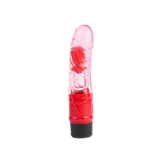 Vibrator Multispeed Transparent Realistic Vibe Pink 7 - UABDSM