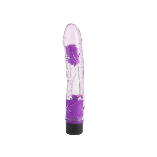 Vibrator Multispeed Transparent Realistic Vibe Purple 9 - UABDSM
