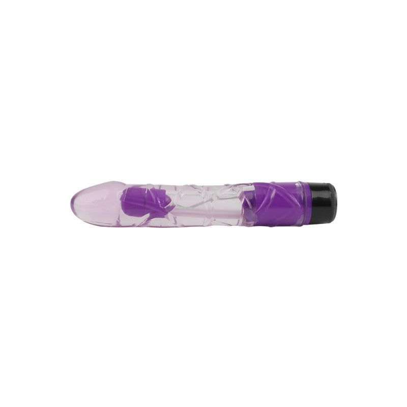 Vibrator Multispeed Transparent Realistic Vibe Purple 9 - UABDSM