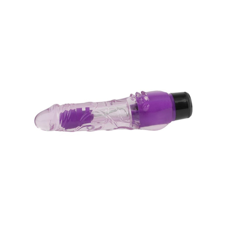 Vibrator Multispeed Transparent Realistic Vibe Purple 7.8 - UABDSM