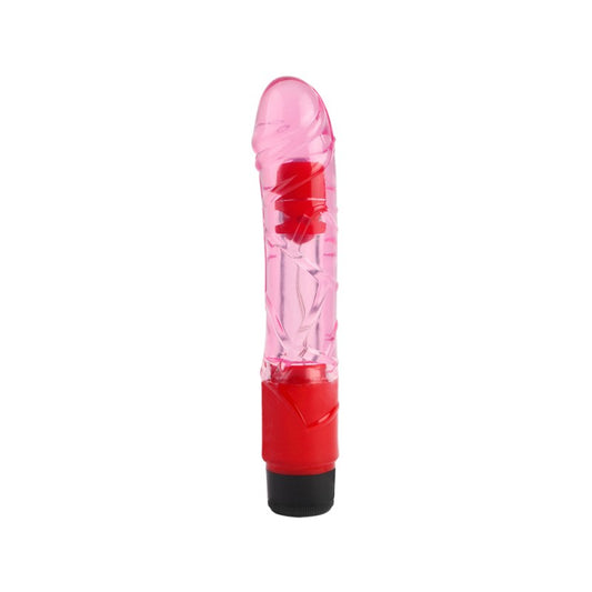 Vibrator Multispeed Transparent Realistic Vibe Pink 9 - UABDSM