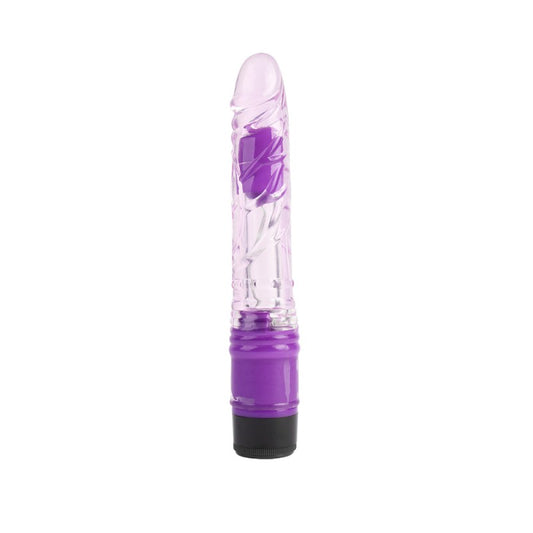 Vibrator Multi-speed Transparent Realistic Vibe Purple 8.8 - UABDSM