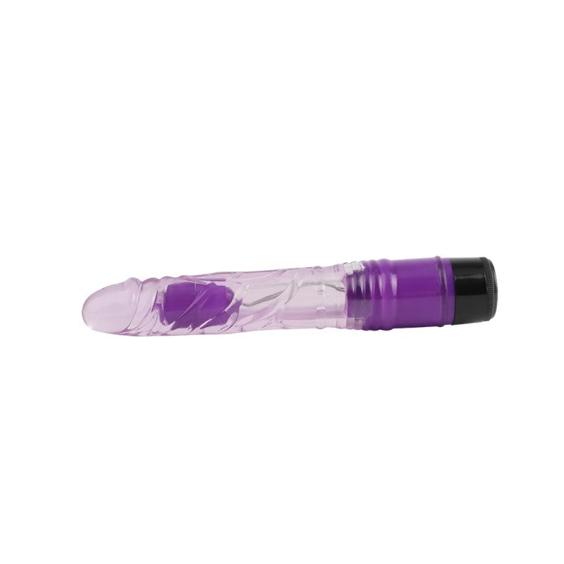Vibrator Multi-speed Transparent Realistic Vibe Purple 8.8 - UABDSM