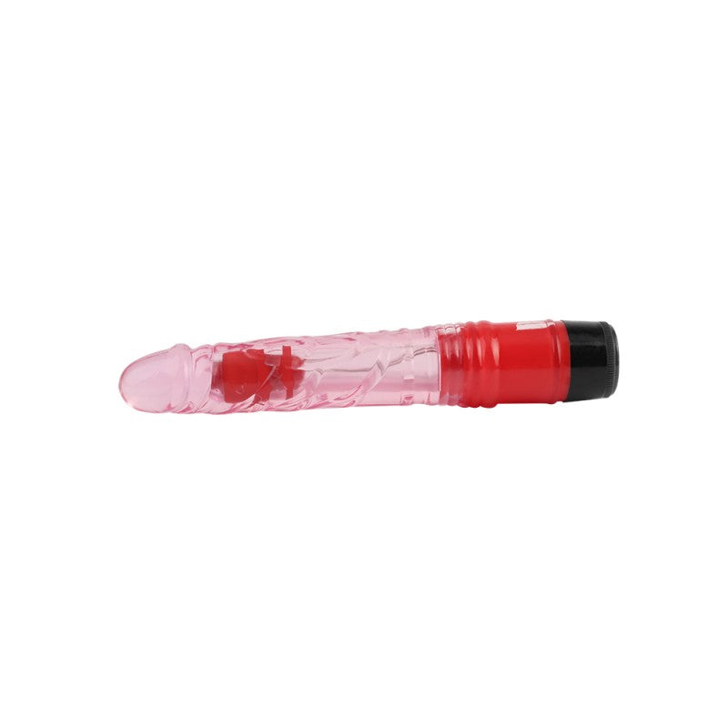 Vibrator Multi-speed Transparent Realistic Vibe Pink 8.8 - UABDSM