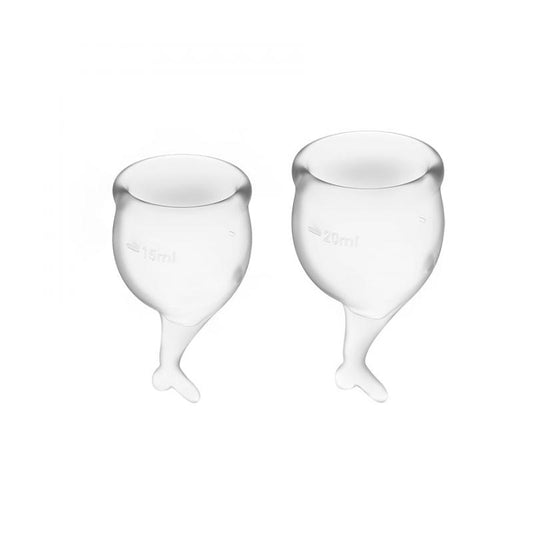 Feel Secure Menstrual Cup Set - Transparent Feel Secure Menstrual Cup Set - Transparent - UABDSM
