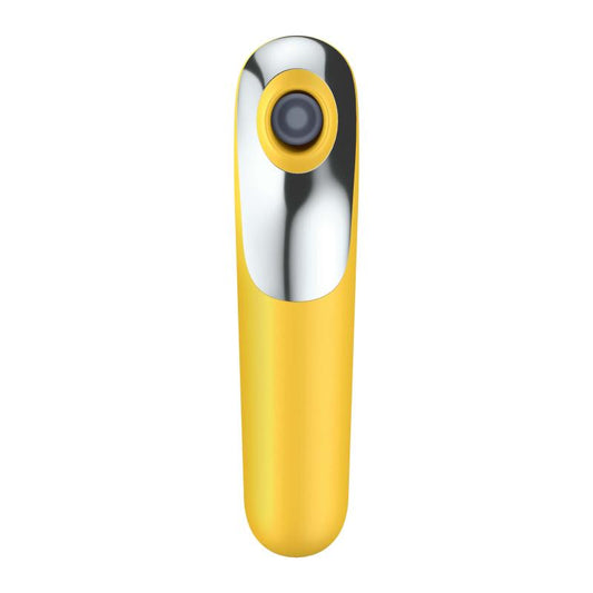 Dual Love Air Sucking Vibrator - Yellow - UABDSM