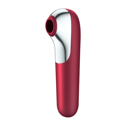 Dual Love Air Sucking Vibrator - Red Dual Love Air Sucking Vibrator - Red - UABDSM