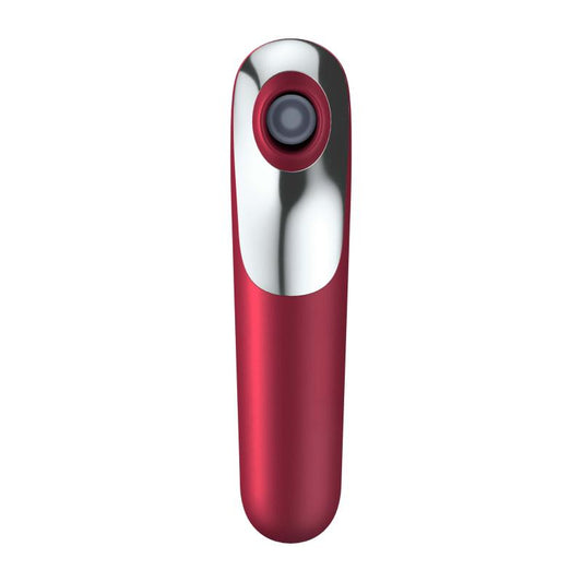 Dual Love Air Sucking Vibrator - Red - UABDSM
