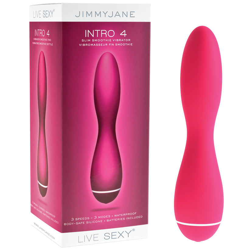 Jimmyjane Live Sexy Intro 4 Slim Smoothie Vibe-Pink 7 - UABDSM