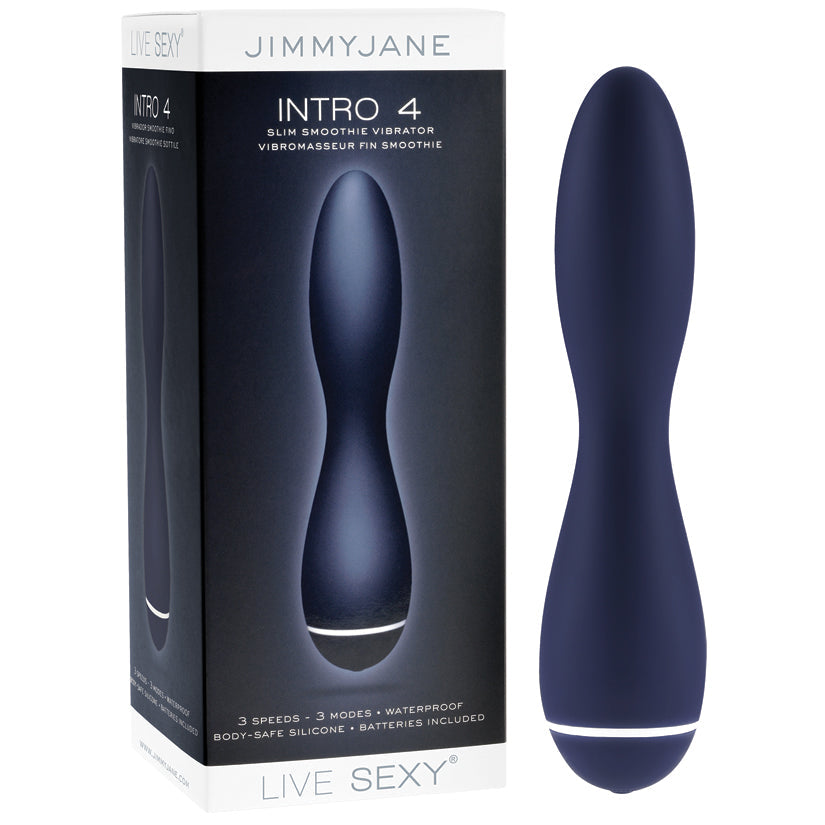 Jimmyjane Live Sexy Intro 4 Slim Smoothie Vibe-Blue 7 - UABDSM