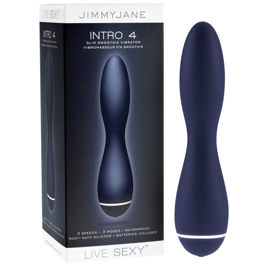 Jimmyjane Live Sexy Intro 4 Slim Smoothie Vibe-Blue 7 Jimmyjane Live Sexy Intro 4 Slim Smoothie Vibe-Blue 7 - UABDSM