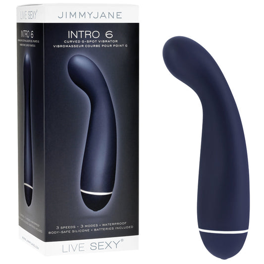 Jimmyjane Live Sexy Intro 6 Curved G-Spot Vibe-Blue 6.7 Jimmyjane Live Sexy Intro 6 Curved G-Spot Vibe-Blue 6.7 - UABDSM