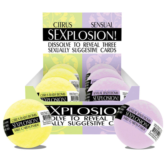 Sexplosions! Bath Bomb Display of 6 Sexplosions! Bath Bomb Display of 6 - UABDSM