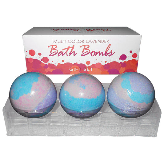 Multi-Color Lavender Bath Bombs - 3 Pack Multi-Color Lavender Bath Bombs - 3 Pack - UABDSM