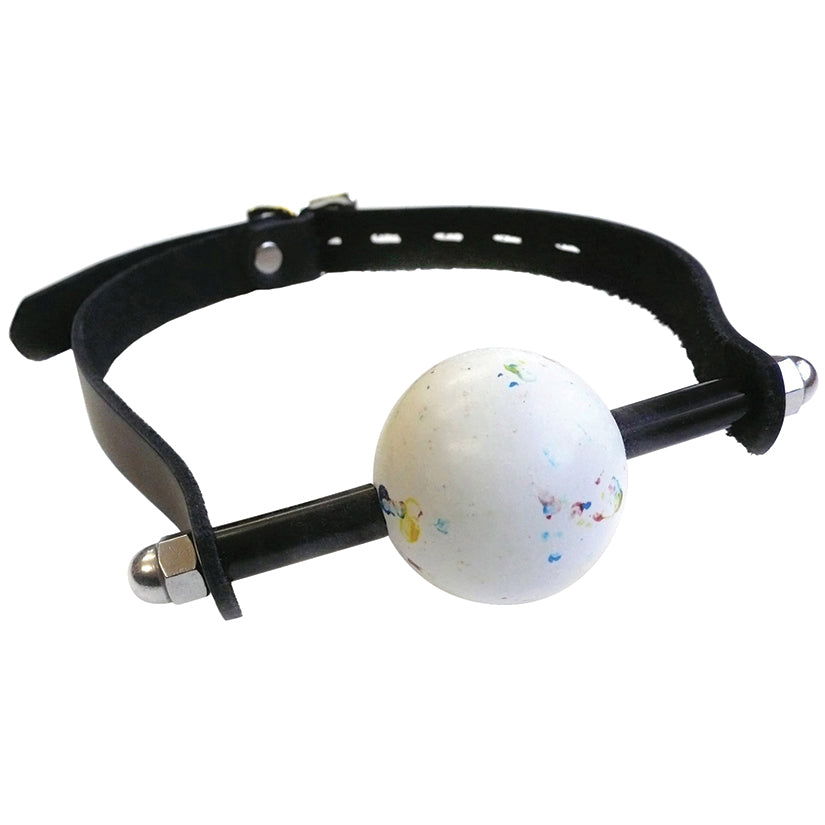 KinkLab Jawbreaker Leather Gag-Black - UABDSM