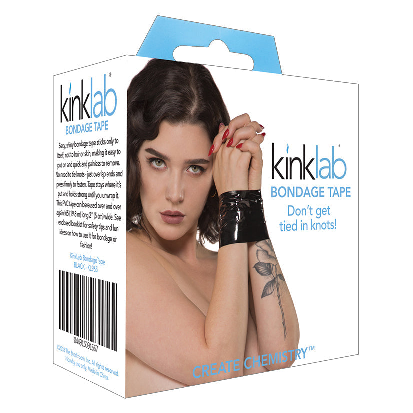 Kinklab Unisex Bondage Tape-Black - UABDSM