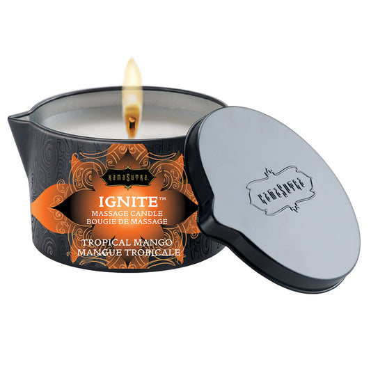 Ignite Tropical Mango Massage Candle - 6 Oz. Ignite Tropical Mango Massage Candle - 6 Oz. - UABDSM