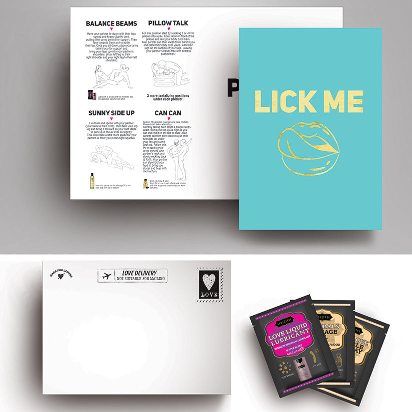 Kama Sutra Naughty Notes Lick Me Greeting Card - UABDSM