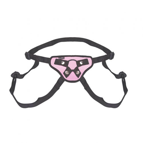 Lux Fetish Pretty In Pink Strap On Harness - UABDSM