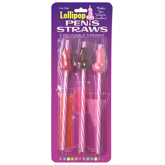 Candy Penis Straws 3pk Candy Penis Straws 3pk - UABDSM