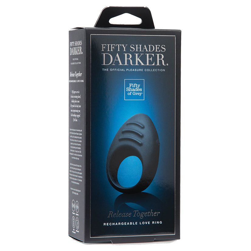 Fifty Shades Darker Release Together USB Rechargeable Cock Ring - UABDSM