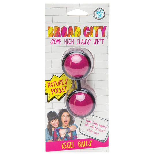 Broad City Natures Pocket Kegel Balls - Hot Pink Broad City Natures Pocket Kegel Balls - Hot Pink - UABDSM