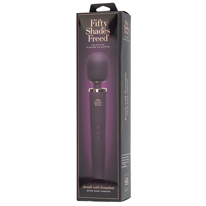 Fifty Shades Freed Awash With Sensation Mains Wand Vibrator - UABDSM