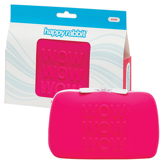 Happy Rabbit Wow Storage Zip Bag-Pink Small Happy Rabbit Wow Storage Zip Bag-Pink Small - UABDSM
