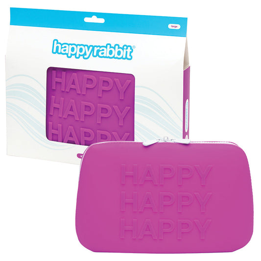 Happy Rabbit Happy Storage Zip Bag-Pink Large Happy Rabbit Happy Storage Zip Bag-Pink Large - UABDSM