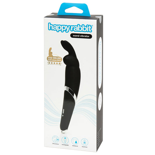 Happy Rabbit Wand Vibrator Black Happy Rabbit Wand Vibrator Black - UABDSM