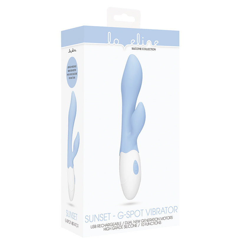 Loveline Sunset G-Spot Vibe-Blue 7.75 - UABDSM