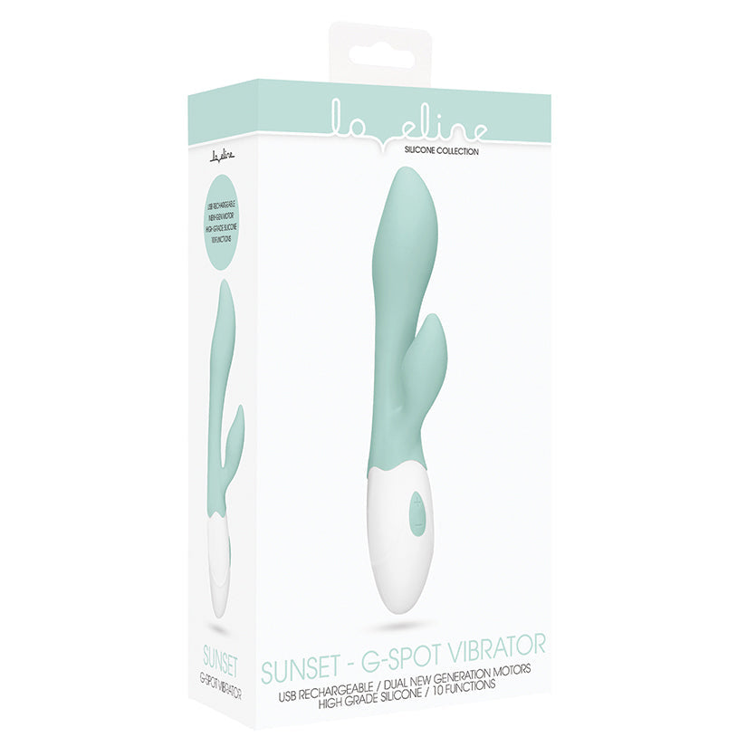 Loveline Sunset G-Spot Vibe-Green 7.75 - UABDSM