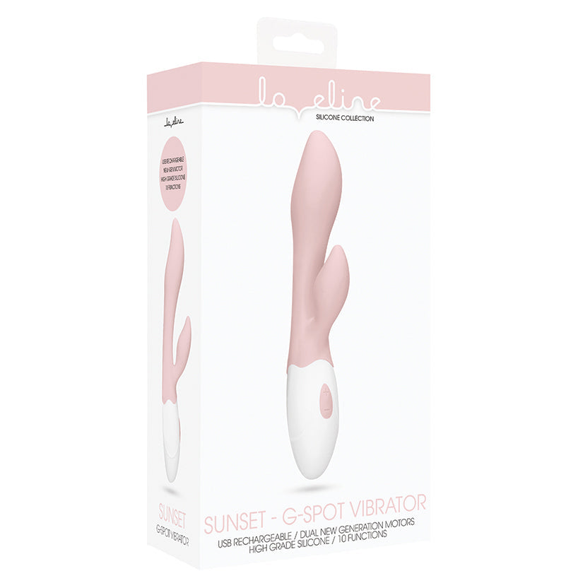 Loveline Sunset G-Spot Vibe-Pink 7.75 - UABDSM