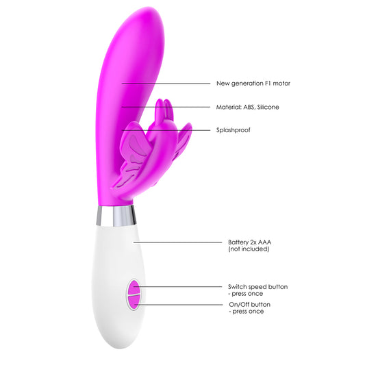 Luminous Alexios Ultra Soft Clit Stim Vibe Fuchsia - UABDSM