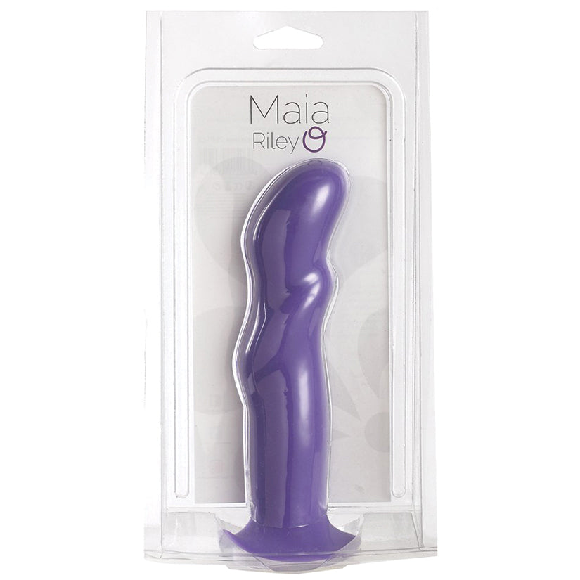 Maia Riley Silicone Swirl Dong-Neon Purple 8 - UABDSM