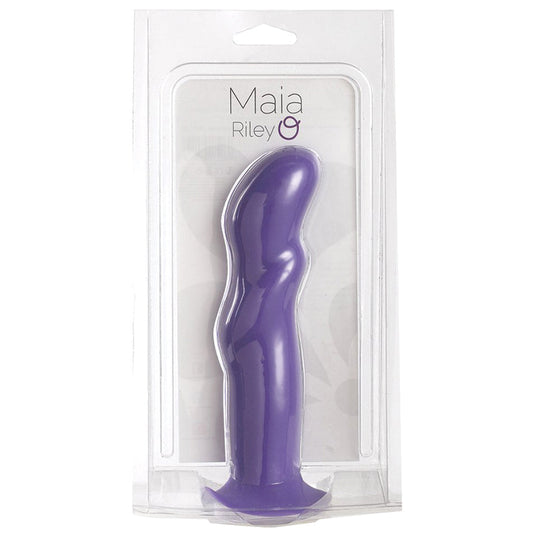 Maia Riley Silicone Swirl Dong-Neon Purple 8 Maia Riley Silicone Swirl Dong-Neon Purple 8 - UABDSM