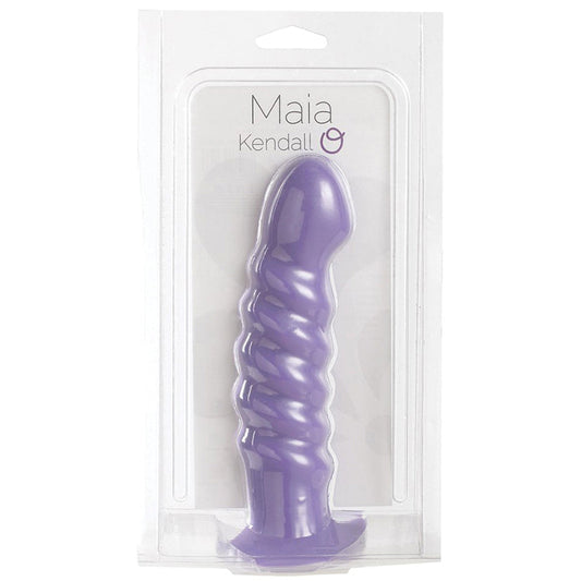Maia Kendall Silicone Swirl Dong-Neon Purple 8 Maia Kendall Silicone Swirl Dong-Neon Purple 8 - UABDSM