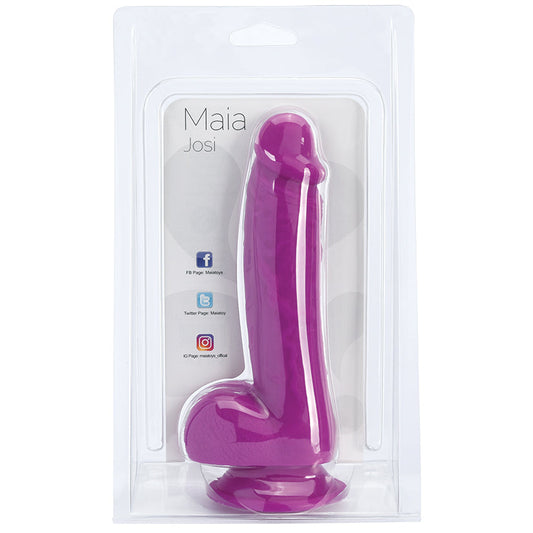 Maia Josi Silicone Dong-Dark Purple 8 Maia Josi Silicone Dong-Dark Purple 8 - UABDSM