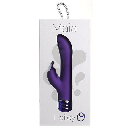 Maia Hailey Crystal Gems Dual Rabbit-Neon Purple 6 Maia Hailey Crystal Gems Dual Rabbit-Neon Purple 6 - UABDSM