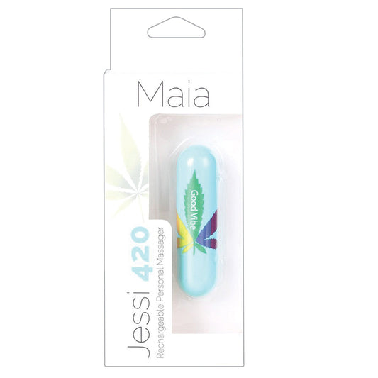 Maia Jessi 420 Rechargeable Mini Bullet-Blue Maia Jessi 420 Rechargeable Mini Bullet-Blue - UABDSM